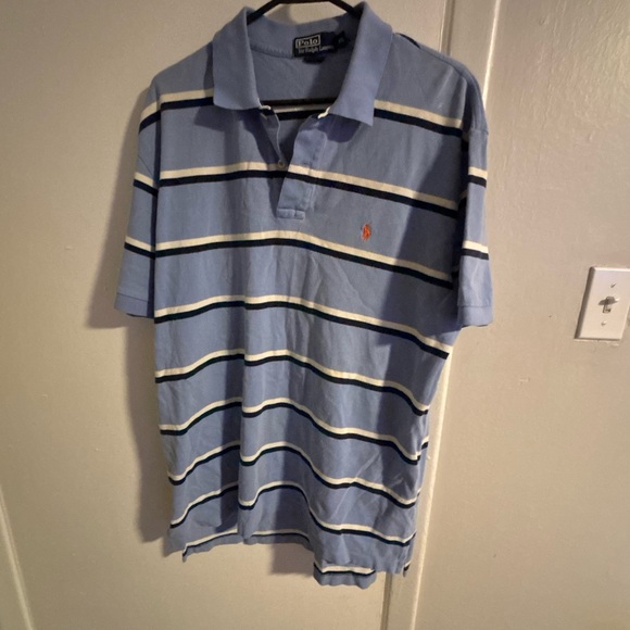 Ralph Lauren Other - Polo Ralph Lauren XL Blue Striped Polo Shirt Short Sleeve Classic Fit
(804)